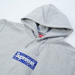 SUPREME シュプリーム 19AW Bandana Box Logo Hooded Sweatshirt Heather Grey ボックスロゴパーカー 灰 Size 【M】 【新古品・未使用品】 20784883