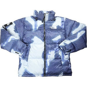 SUPREME シュプリーム ×THE NORTH FACE 21AW Bleached Denim Print Nuptse Jacket Indigo ジャケット インディゴ Size 【L】 【新古品・未使用品】 20785779