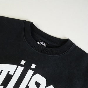 STUSSY ステューシー ×OUR LEGACY WORK SHOP 24SS COLLEGIATE CREW PIGMENT DYED BLACKクルーネックスウェット 黒 Size 【S】 【新古品・未使用品】 20786228
