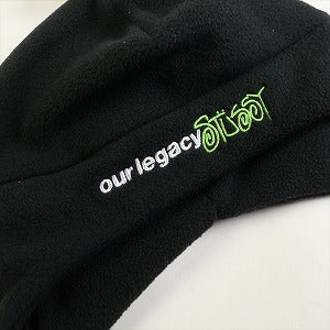 STUSSY ステューシー ×OUR LEGACY WORK SHOP 24SS POLAR FLEECE BEANIE BLACK ビーニー 黒 Size 【フリー】 【新古品・未使用品】 20786236