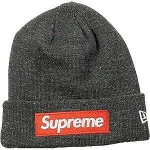 SUPREME シュプリーム 21AW New Era Box Logo Beanie Charcoal ボックスロゴビーニー チャコール Size 【フリー】 【新古品・未使用品】 20786260