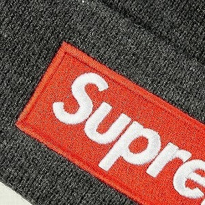 SUPREME シュプリーム 21AW New Era Box Logo Beanie Charcoal ボックスロゴビーニー チャコール Size 【フリー】 【新古品・未使用品】 20786260