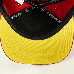 CHROME HEARTS クロム・ハーツ HAT 5 PNL CAP BSBL RED/YELLOW ベースボールキャップ 赤 Size 【フリー】 【新古品・未使用品】 20786309