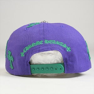 CHROME HEARTS クロム・ハーツ HAT 5 PANEL CAP BSBL SAX PRPL W/KLY GRN クロスパッチ付きキャップ 紫 Size 【フリー】 【新古品・未使用品】 20786523