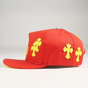 CHROME HEARTS クロム・ハーツ HAT 5 PANEL CAP BSBL CHERRY RED/YEL クロスパッチ付きキャップ 赤 Size 【フリー】 【新古品・未使用品】 20787785