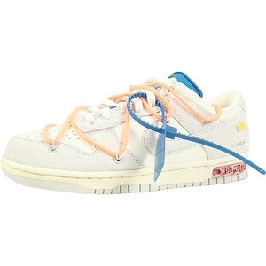 OFF WHITE オフホワイト ×NIKE DUNK LOW 1 OF 50 "19" SAIL/NEUTRAL GREY-ORANGE PULSE DJ0950-119 スニーカー 白 Size 【26.5cm】 【新古品・未使用品】 20787950