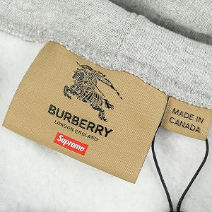 SUPREME シュプリーム ×Burberry 22SS Box Logo Hooded Sweatshirt Heather Grey BOXロゴパーカー 灰 Size 【S】 【新古品・未使用品】 20788020