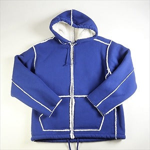 SUPREME シュプリーム 21AW Faux Shearling Hooded Jacket Bright Navy ジップパーカー 紺 Size 【L】 【中古品-ほぼ新品】 20789982