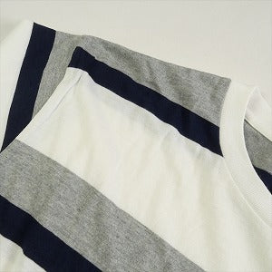 VISVIM ヴィズヴィム ボーダーポケットTシャツ 白紺 Size 【M】 【中古品-ほぼ新品】 20790110