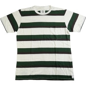 VISVIM ヴィズヴィム ボーダーポケットTシャツ 白緑 Size 【M】 【中古品-ほぼ新品】 20790111