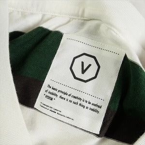 VISVIM ヴィズヴィム ボーダーポケットロンT 白緑 Size 【M】 【中古品-ほぼ新品】 20790112
