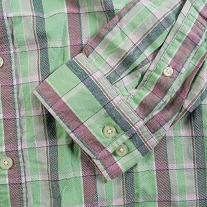 SUPREME シュプリーム 12SS Prep Plaid Shirt Green 長袖シャツ 緑 Size 【L】 【中古品-良い】 20790536