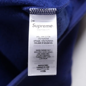 SUPREME シュプリーム 23AW Satin Applique Hooded Sweatshirt Washed Navy パーカー 紺 Size 【L】 【新古品・未使用品】 20790541