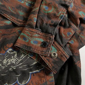 SUPREME シュプリーム 23AW Leather Collar Utility Jacket Peacock ジャケット 茶 Size 【M】 【中古品-良い】 20790728