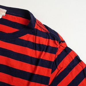 At Last ＆ Co アットラスト/BUTCHER PRODUCTS ブッチャープロダクツ LOT213S PIRATE TEE S-S RED-NAVY Tシャツ 赤 Size 【40】 【中古品-良い】 20790853