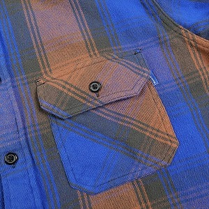 SUPREME シュプリーム 19AW Heavyweight Flannel Shirt Blue 長袖シャツ 青 Size 【L】 【新古品・未使用品】 20791137