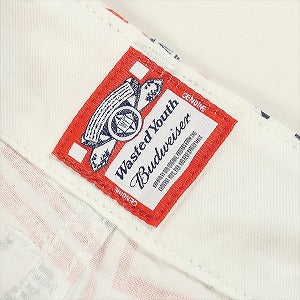 Wasted youth ウェイステッドユース ×Budweiser PATTERN PRINT SHORTS WHITE ショーツ 白 Size 【L】 【新古品・未使用品】 20791144