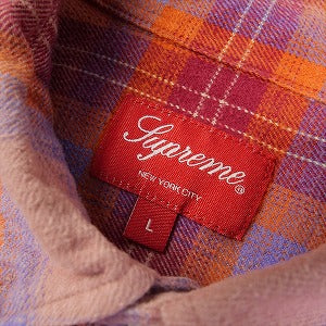 SUPREME シュプリーム 22SS Brushed Plaid Flannel Shirt Red 長袖シャツ 赤 Size 【L】 【中古品-良い】 20791437