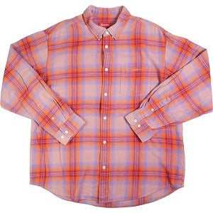 SUPREME シュプリーム 22SS Brushed Plaid Flannel Shirt Red 長袖シャツ 赤 Size 【L】 【中古品-良い】 20791437