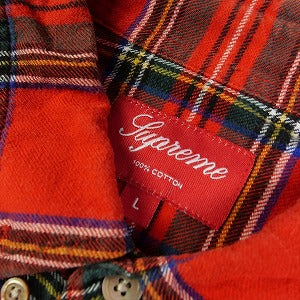 SUPREME シュプリーム 18AW Tartan L/S Flannel Shirt Red 長袖シャツ 赤 Size 【L】 【中古品-良い】 20791440