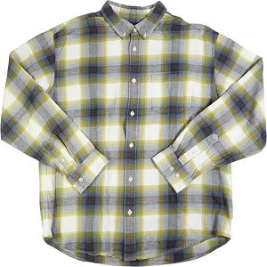 SUPREME シュプリーム 22SS Brushed Plaid Flannel Shirt Navy 長袖シャツ 紺 Size 【L】 【中古品-良い】 20791445