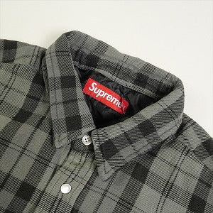 SUPREME シュプリーム 24SS Quilted Flannel Snap Shirt Black  長袖シャツ 黒 Size 【L】 【中古品-良い】 20791448
