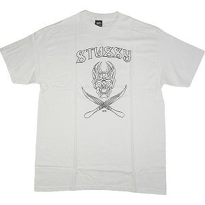 STUSSY ステューシー ×7STAR SKULL＆BRUSH TEE Tシャツ 白 Size 【L】 【新古品・未使用品】 20792015