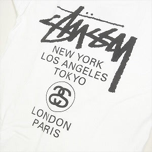 STUSSY ステューシー 24SS WORLD TOUR LS TEE White ロンT 白 Size 【L】 【新古品・未使用品】 20793140