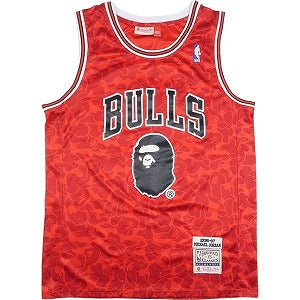 A BATHING APE ア ベイシング エイプ ×BULLS  Jordan Basketball Shirt タンクトップ 赤 Size 【L】 【中古品-非常に良い】 20793275