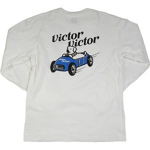 HUMAN MADE ヒューマンメイド ×Victor Victor Worldwide 23SS Victor Victor L/S T-Shirt White ロンT XX25CS004 白 Size 【S】 【中古品-非常に良い】 20793582