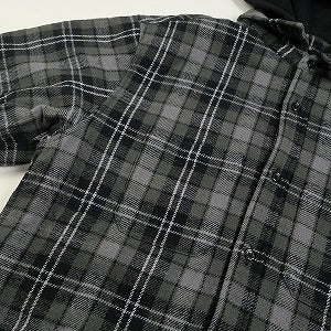 SUPREME シュプリーム 23AW Tartan Flannel Hooded shirt Black フード付き長袖シャツ 黒 Size 【S】 【新古品・未使用品】 20793621