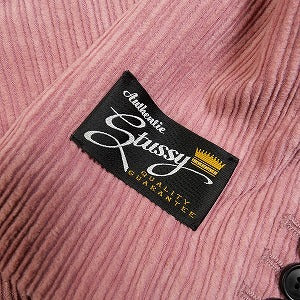 STUSSY ステューシー MIX WALE CORD BLAZER Rose ジャケット ライトピンク Size 【S】 【中古品-ほぼ新品】 20793623