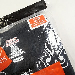 SUPREME シュプリーム 22AW Hanes Bandana Tagless Tees Black パックTシャツ 黒 Size 【S】 【新古品・未使用品】 20793631