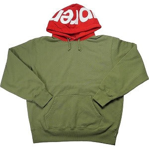 SUPREME シュプリーム 21AW Contrast Hooded Sweatshirt Heather Light Olive パーカー カーキ Size 【L】 【新古品・未使用品】 20794004