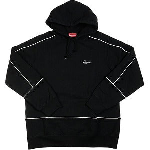 SUPREME シュプリーム 18SS Piping Hooded Sweatshirt Black スウェットパーカー 黒 Size 【L –  foolsjudge