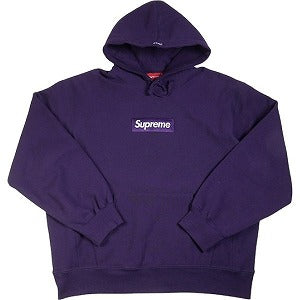SUPREME シュプリーム 23AW Box Logo Hooded Sweatshirt Dark Purple ボックスロゴパーカー 紫 Size 【L】 【中古品-良い】 20794285