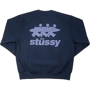 STUSSY ステューシー 24SS SURFWALK CREW NAVY クルーネックスウェット 紺 Size 【L】 【新古品・未使用品】 20794412