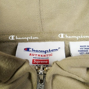 SUPREME シュプリーム ×Champion 24SS Zip Up Hooded Sweatshirt Tan パーカー タン Size 【L】 【新古品・未使用品】 20794530