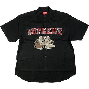 SUPREME シュプリーム 23SS Bunnies S/S Work Shirt Black 半袖シャツ 黒 Size 【XL】 【新古品・未使用品】 20795007