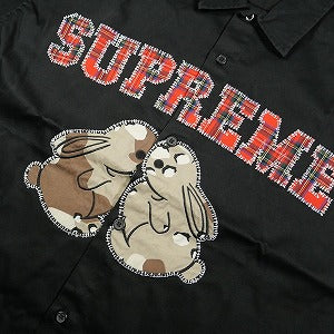 SUPREME シュプリーム 23SS Bunnies S/S Work Shirt Black 半袖シャツ 黒 Size 【XL】 【新古品・未使用品】 20795007