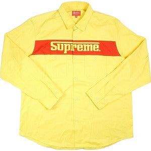 SUPREME シュプリーム 19SS Racing Logo Work Shirt Yellow 長袖シャツ 黄 Size 【XL】 【中古品-良い】 20795033
