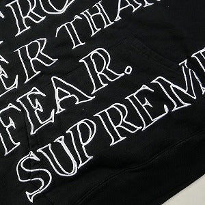 SUPREME シュプリーム 23SS Stronger Than Fear Hooded Sweatshirt Black パーカー 黒 Size 【XL】 【中古品-良い】 20795053