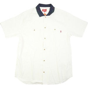 SUPREME シュプリーム 17SS Rib Collar SS Denim Shirt White 半袖シャツ 白 Size 【XL】 【中古品-良い】 20795080