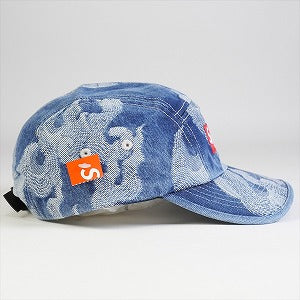 SUPREME シュプリーム 23SS Flames Jacquard Denim Camp Cap Washed Indigo キャンプキャップ インディゴ Size 【フリー】 【新古品・未使用品】 20795550