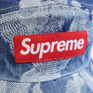 SUPREME シュプリーム 23SS Flames Jacquard Denim Camp Cap Washed Indigo キャンプキャップ インディゴ Size 【フリー】 【新古品・未使用品】 20795550