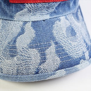 SUPREME シュプリーム 23SS Flames Jacquard Denim Camp Cap Washed Indigo キャンプキャップ インディゴ Size 【フリー】 【新古品・未使用品】 20795550