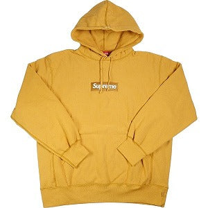 SUPREME シュプリーム 21AW Box Logo Hooded Sweatshirt BOXロゴパーカー マスタード Size 【L】 【中古品-非常に良い】 20796016
