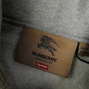 SUPREME シュプリーム ×Burberry 22SS Box Logo Hooded Sweatshirt Heather Grey BOXロゴパーカー 灰 Size 【M】 【中古品-良い】 20796021