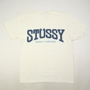 STUSSY ステューシー 24SS BURLY THREADS TEE PIGMENT DYED White Tシャツ 白 Size 【S】 【新古品・未使用品】 20796091