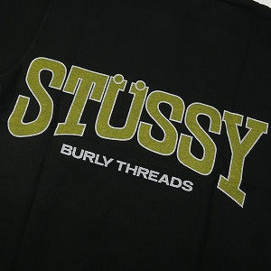STUSSY ステューシー 24SS BURLY THREADS TEE PIGMENT DYED Black Tシャツ 黒 Size 【M】 【新古品・未使用品】 20796095